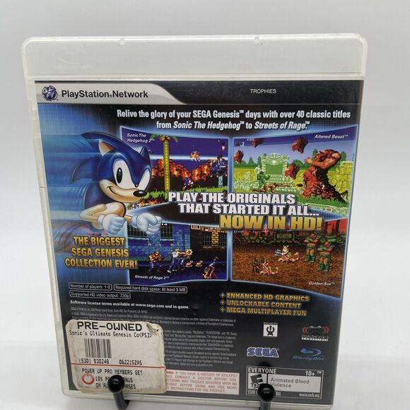 Sonic's Ultimate Genesis Collection (Sony PlayStation 3, PS3) CIB Complete - Picture 2 of 8